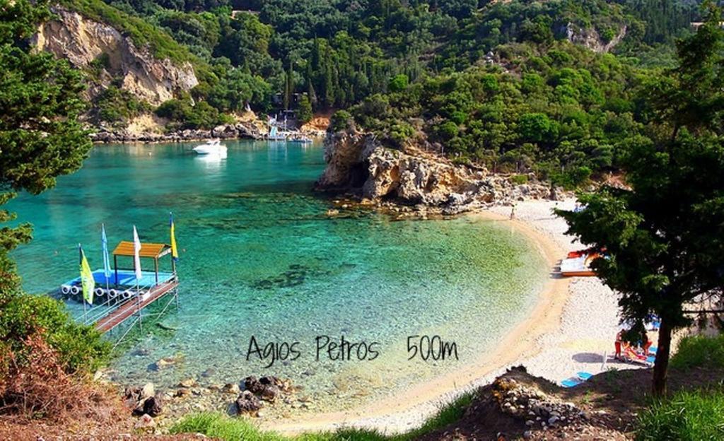 Rapanos Apartments Paleokastritsa Buitenkant foto